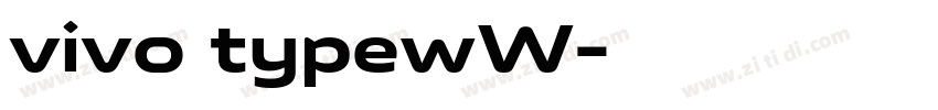 vivo typewW字体转换